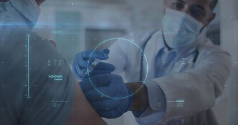 Digital Interface Enhancing COVID-19 Vaccination Procedure - Download Free Stock Images Pikwizard.com