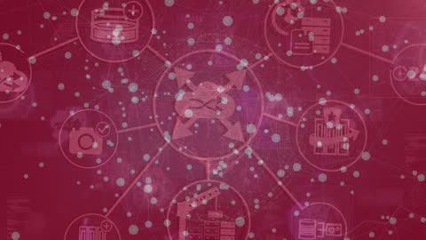 Abstract Technology Background with Data Networks