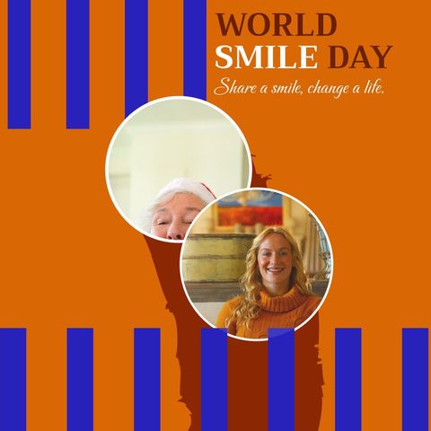 celebrating world smile day with vibrant smiles - Download Free Stock Templates Pikwizard.com