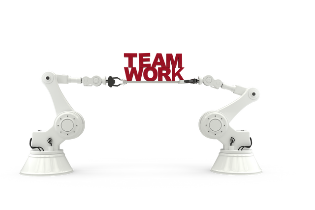 Robotic Hands Holding Teamwork Text on Transparent Background - Download Free Stock Videos Pikwizard.com