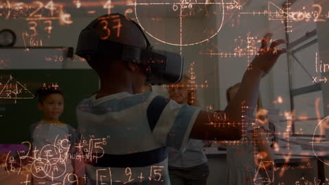 Youth Engaged with VR Technology and Mathematics in Classroom