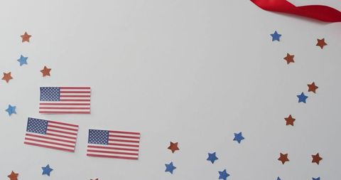 American Flag Decor with Stars for Patriotic Celebrations