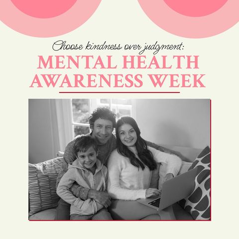 Family Promoting Mental Health Awareness Week Together