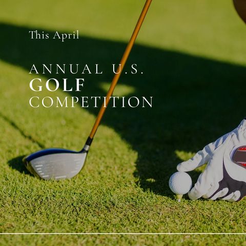 Golfer Preparing for Annual US Golf Competition