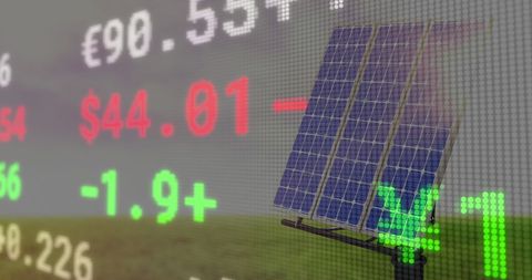 Innovative Integration of Solar Energy and Global Financial Markets - Download Free Stock Images Pikwizard.com