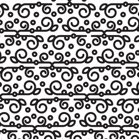 seamless black decorative pattern design on transparent background - Download Free Stock Videos Pikwizard.com