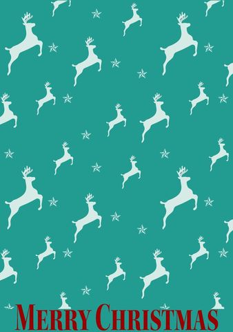 festive reindeer christmas pattern with greeting - Download Free Stock Templates Pikwizard.com