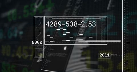 Digital Data Stream Filled with Numbers and Codes - Download Free Stock Images Pikwizard.com