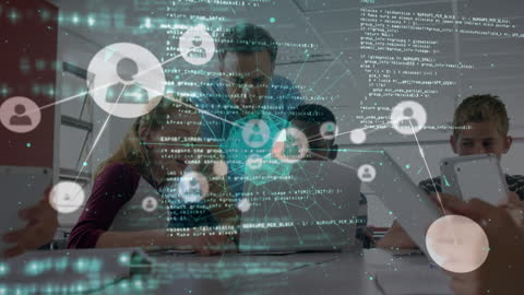 Abstract Cyber Network Overlay with People Collaborating