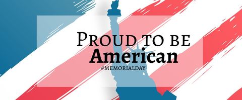 Patriotic American Tribute with Flag Colors - Download Free Stock Templates Pikwizard.com