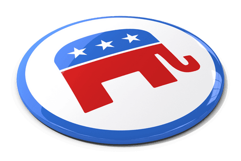 transparent political badge featuring elephant and usa elements - Download Free Stock Videos Pikwizard.com
