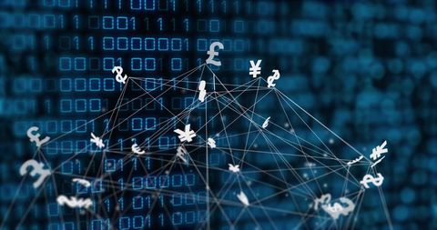 Global Currency Network and Data Flow Illustration - Download Free Stock Images Pikwizard.com