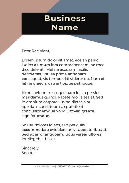 Professional Business Letterhead Template for Corporate Communication - Download Free Stock Templates Pikwizard.com