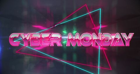 Cyber Monday Neon Tunnel Sale Banner