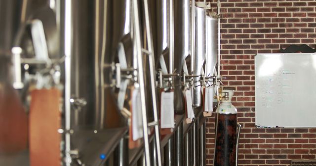 Stainless Steel Beer Fermentation Tanks in Craft Brewery - Download Free Stock Images Pikwizard.com