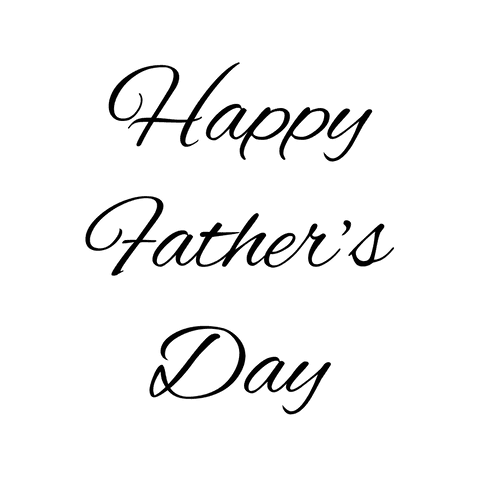 Bright father's day wish on transparent background