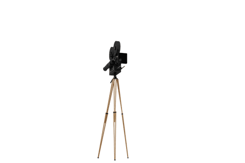 vintage film camera on tripod with transparent background - Download Free Stock Videos Pikwizard.com