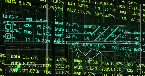 Futuristic Financial Data Digital Display Background - Download Free Stock Images Pikwizard.com