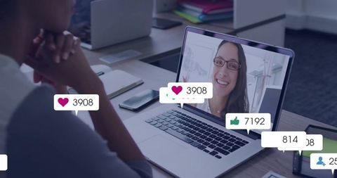 Remote Work Collaboration and Engagement in Modern Office