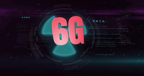 6G holographic interface showcasing neon HUD, cyberpunk dashboard and data visualization