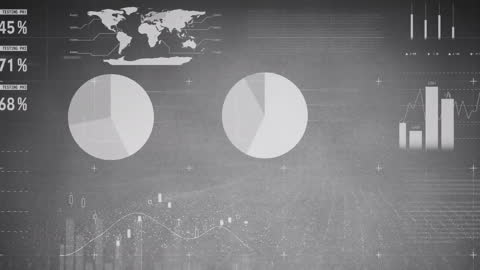 Financial Statistics and Data Processing Animation