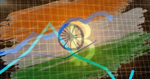 Bitcoin Market Trends on Indian Economic Growth Background