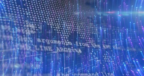 Flowing Light Trails and Digital Data over World Map in Motion - Download Free Stock Images Pikwizard.com