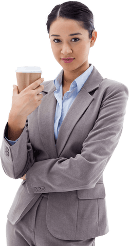 professional asian businesswoman holding transparent tea cup - Download Free Stock Videos Pikwizard.com
