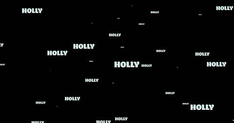 Repetitive Holly Text Pattern on Black Background - Download Free Stock Images Pikwizard.com