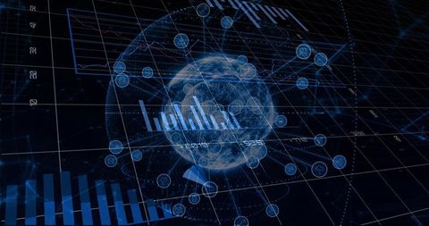 Holographic Global Data Network Visualizing Analytics and Connectivity on 3D Grid