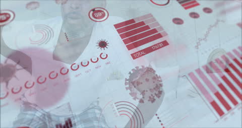 Digital Technology Representing Global Economic Data Amid Pandemic