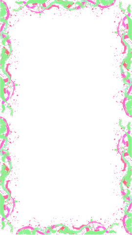 transparent frame with neon pink-green flowing ribbons and vines - Download Free Stock Videos Pikwizard.com