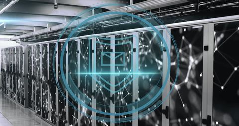 Secure data center with digital interface overlay