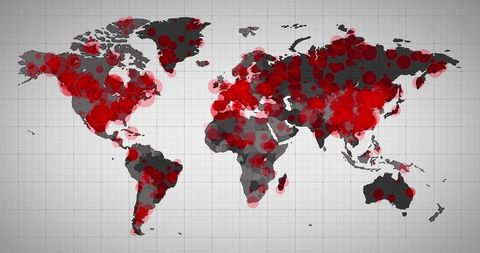 Global Covid-19 Pandemic Overview Map - Download Free Stock Images Pikwizard.com