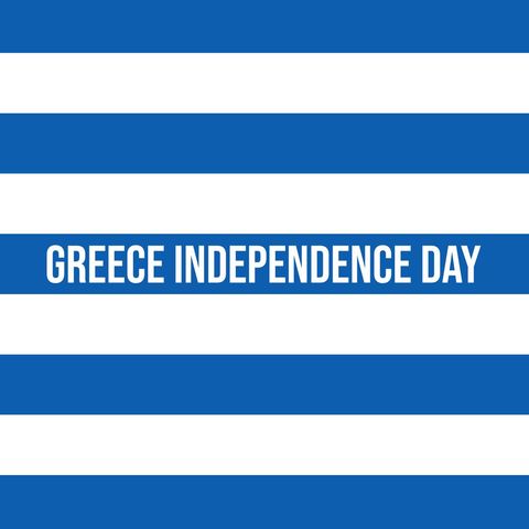 Greece Independence Day Celebration with Greek Flag Theme
