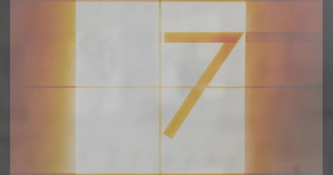 Abstract Digital Countdown with Number Seven Highlight - Download Free Stock Images Pikwizard.com