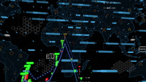 Global Data Processing on Digital World Map