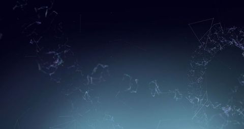 Futuristic Digital Network and DNA Visualization on Blue Background - Download Free Stock Images Pikwizard.com