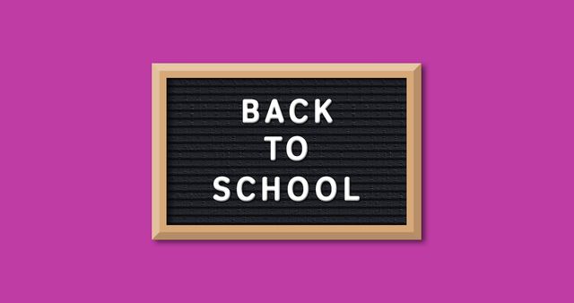 Back to School Sign on Pink Background - Download Free Stock Images Pikwizard.com