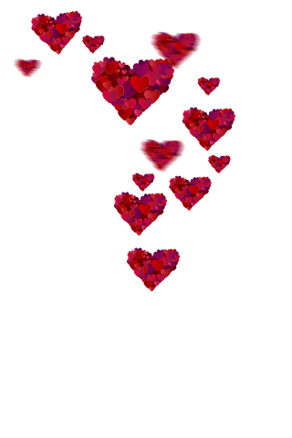 Transparent Red Hearts Cluster for Valentine's Day and Romance - Download Free Stock Videos Pikwizard.com