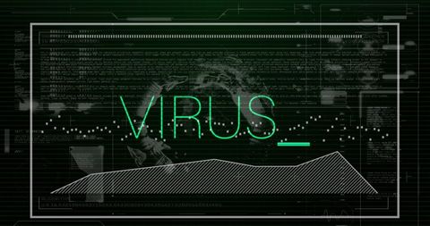 Digital Virus Threat with Data Analytics Interface - Download Free Stock Images Pikwizard.com