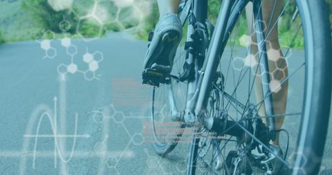 Cycling Technology Overlay with Scientific Data Graphics