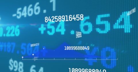 Dynamic Financial Data Visualization in Digital Interface - Download Free Stock Images Pikwizard.com