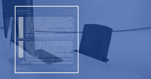Financial Data Processing on Office Computer with Blue Background - Download Free Stock Images Pikwizard.com
