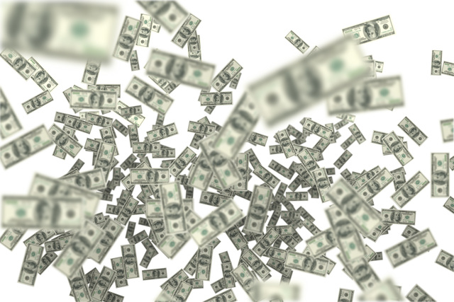 Falling Transparent Dollar Bills on Transparent Background - Download Free Stock Videos Pikwizard.com