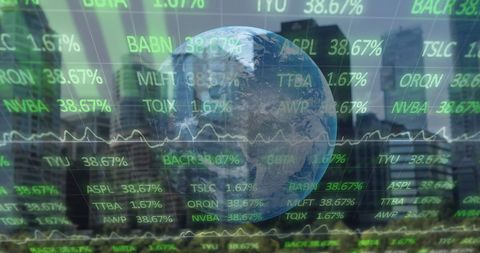 Global Financial Data and Cityscape Digital Transformation - Download Free Stock Images Pikwizard.com