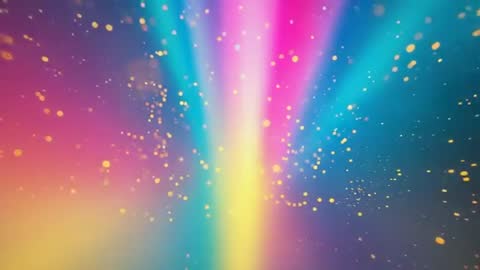 Colorful Abstract Particle Burst in Digital Space