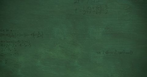 Chalkboard with Mathematical Formulas in Black Ink - Download Free Stock Images Pikwizard.com