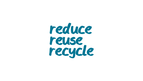 blue reduce reuse recycle text on transparent background vector graphic - Download Free Stock Videos Pikwizard.com