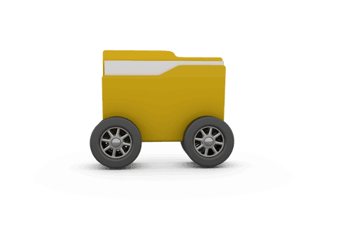 Mobile Document Folder with Wheels on Transparent Background - Download Free Stock Videos Pikwizard.com